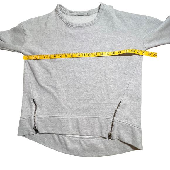 SOLD Athleta Cityscape Sweatshirt Zip Side Details Heathered Gray Size XS - Picture 6 of 8